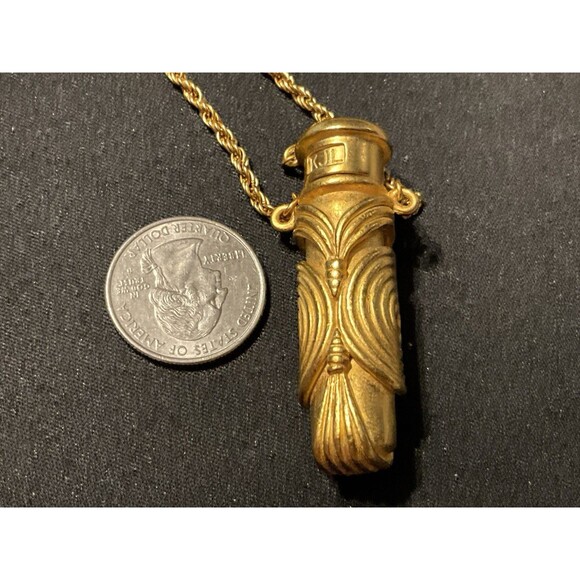 Kenneth J Lane 28in Rope Chain Perfume Holder Necklace.  Never Used - Picture 7 of 7